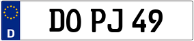Trailer License Plate